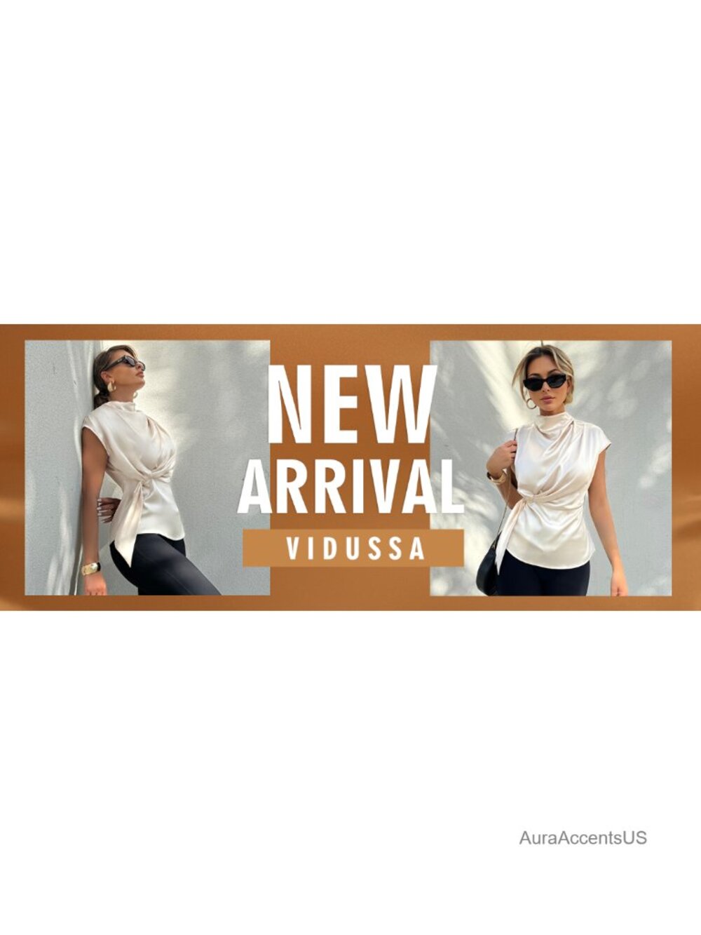 Silk Satin Ruched Tie Front Peplum Tunic Blouse Mock Neck Cap Sleeve Work Top - Picture 4 of 5